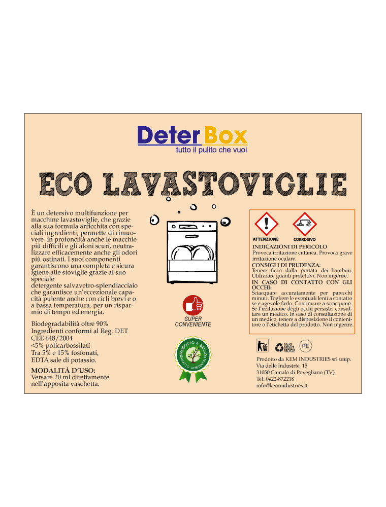 Eco Lavastoviglie limone sfuso